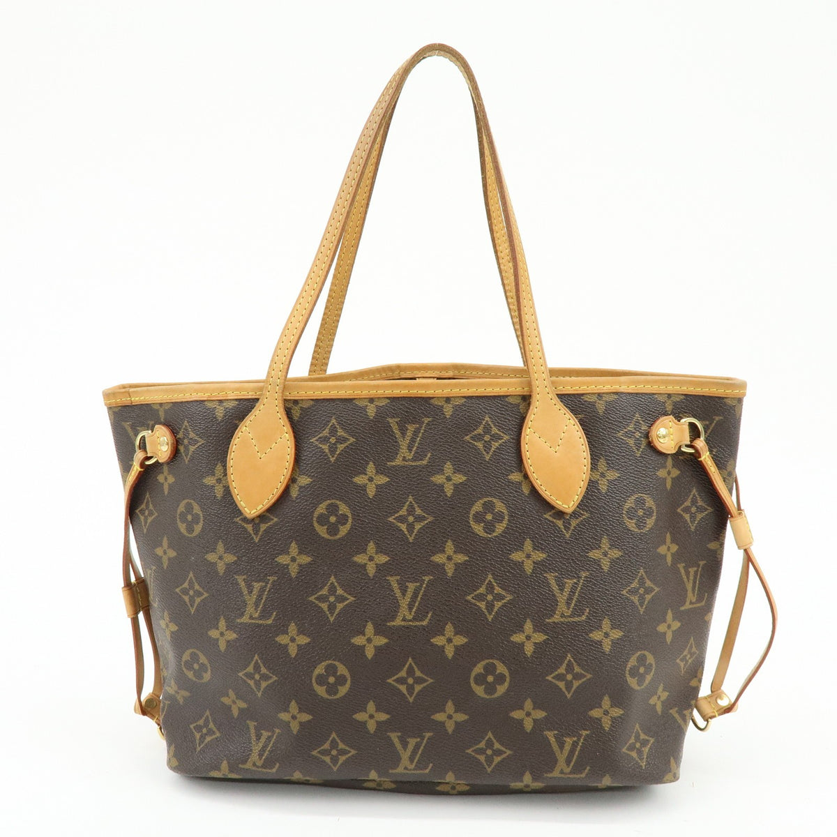 Louis Vuitton Neverfull Monogram Canvas Brown Canvas Tote Bag Bag (Pre-Owned)