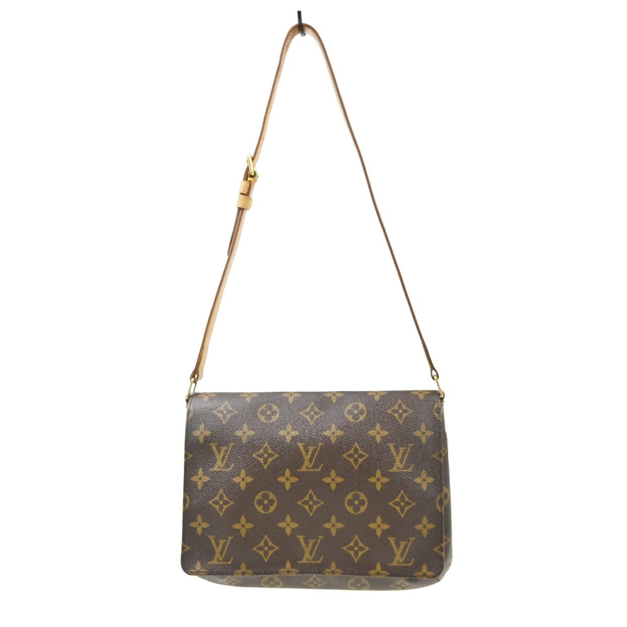 Louis Vuitton Musette Tango Monogram Canvas Brown Canvas Shoulder Bag Bag (Pre-Owned)
