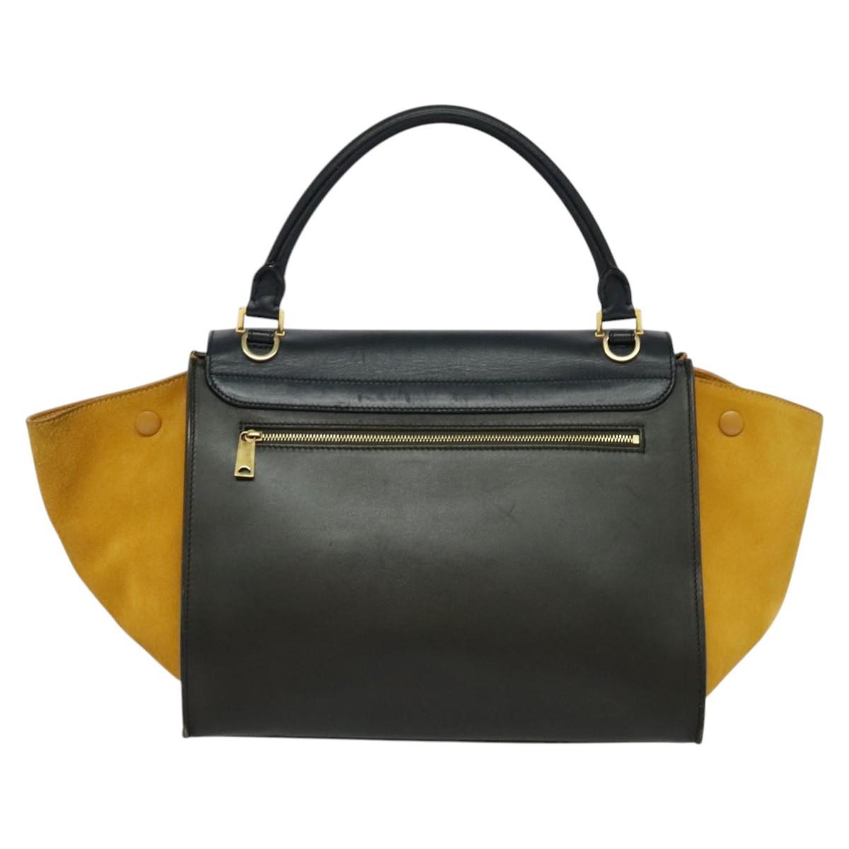 Celine Trapeze Leather With Suede Multicolour Leather Handbag (Pre-Owned)