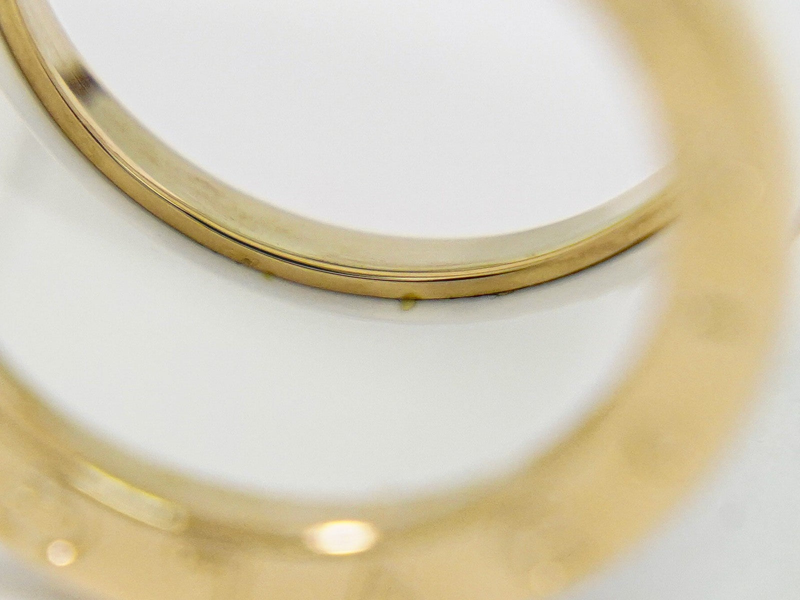 Bvlgari B.Zero1 Three Band 18K Yellow Gold And Ceramic Gold Yellow_Gold Ring Jewelry (Pre-Owned)
