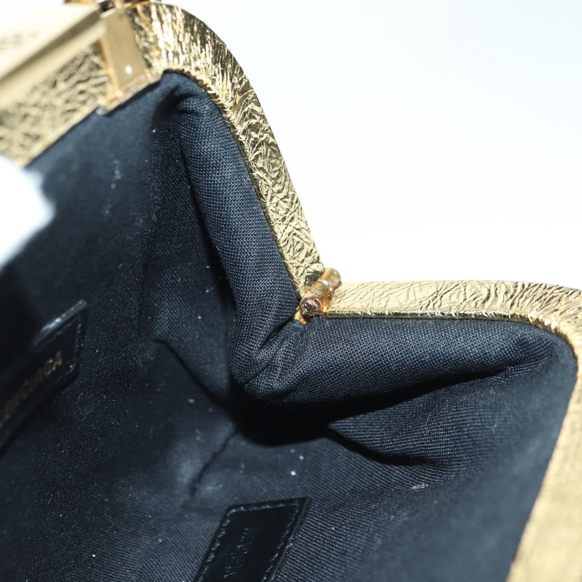 Balenciaga Cloud Clutch Leather Gold Leather Clutche & Pouche Bag (Pre-Owned)