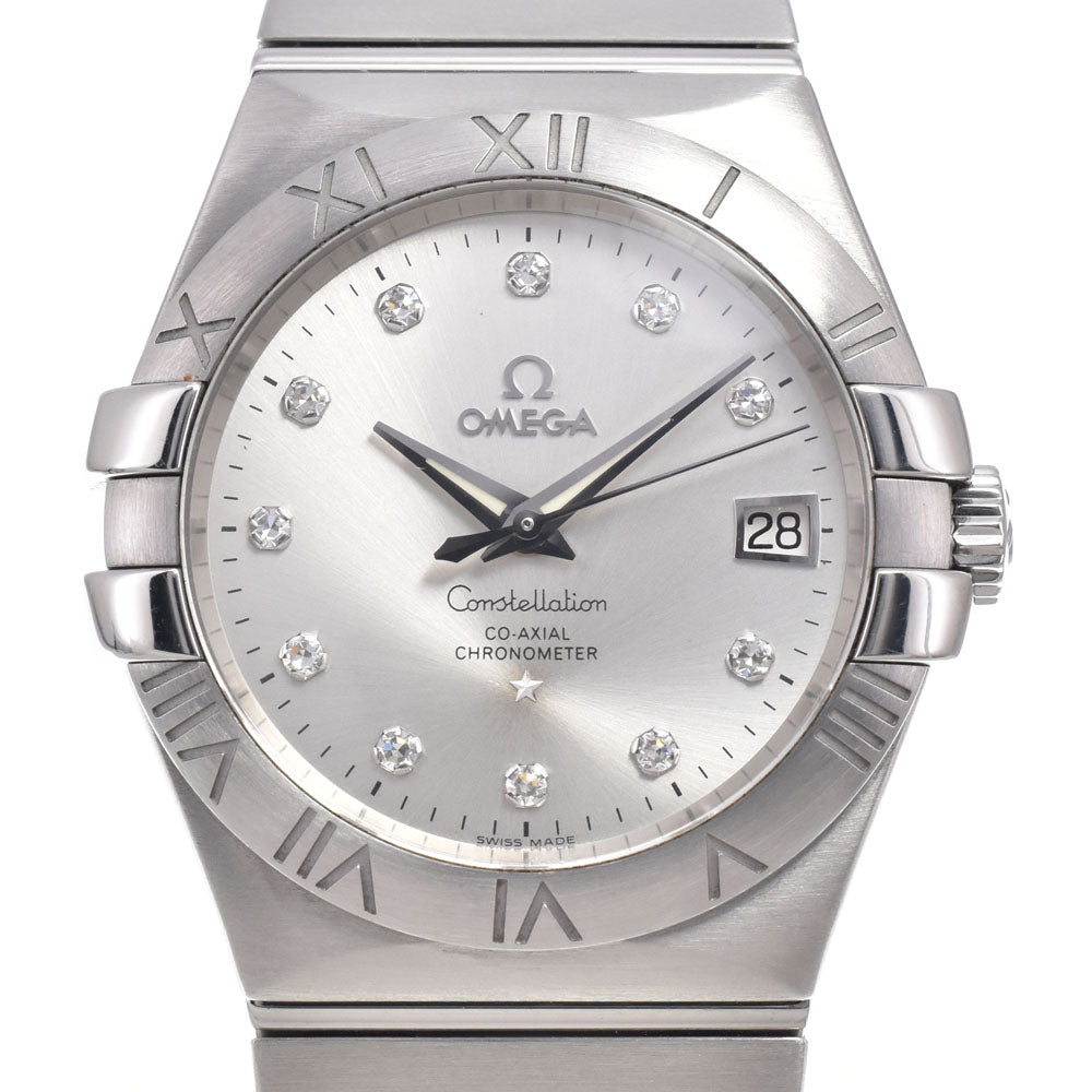 Omega Constellation Co-Axial Chronometer Automatic Stainless Steel With Diamond Markers Watch (Pre-Owned)