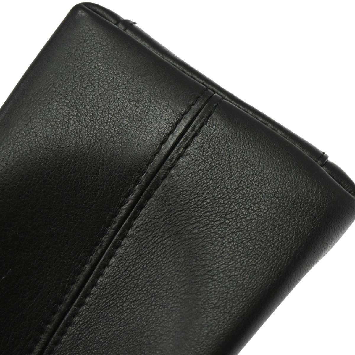 Cartier Cabochon Leather Black Leather Handbag (Pre-Owned)