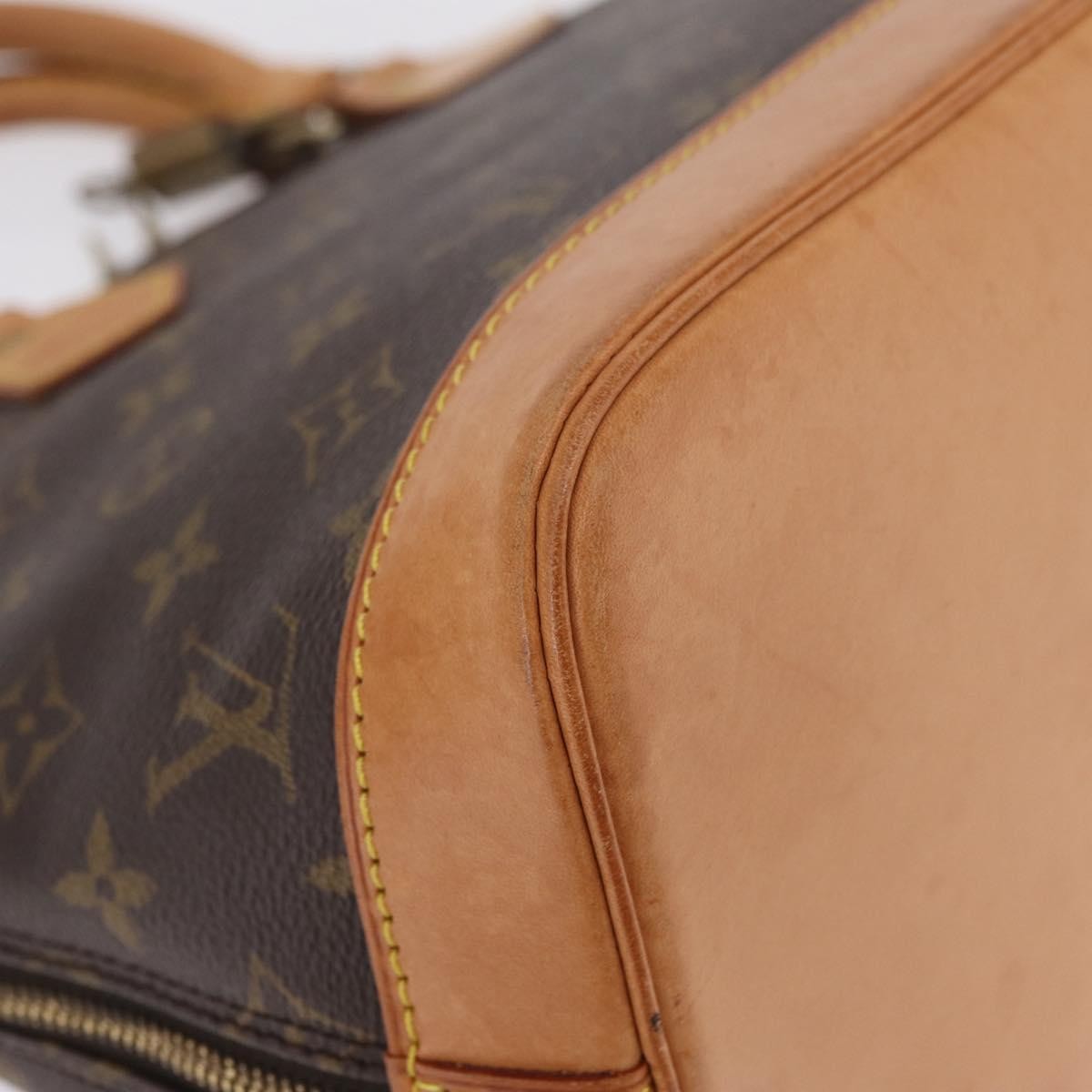 Louis Vuitton Alma Monogram Canvas Brown Canvas Handbag (Pre-Owned)