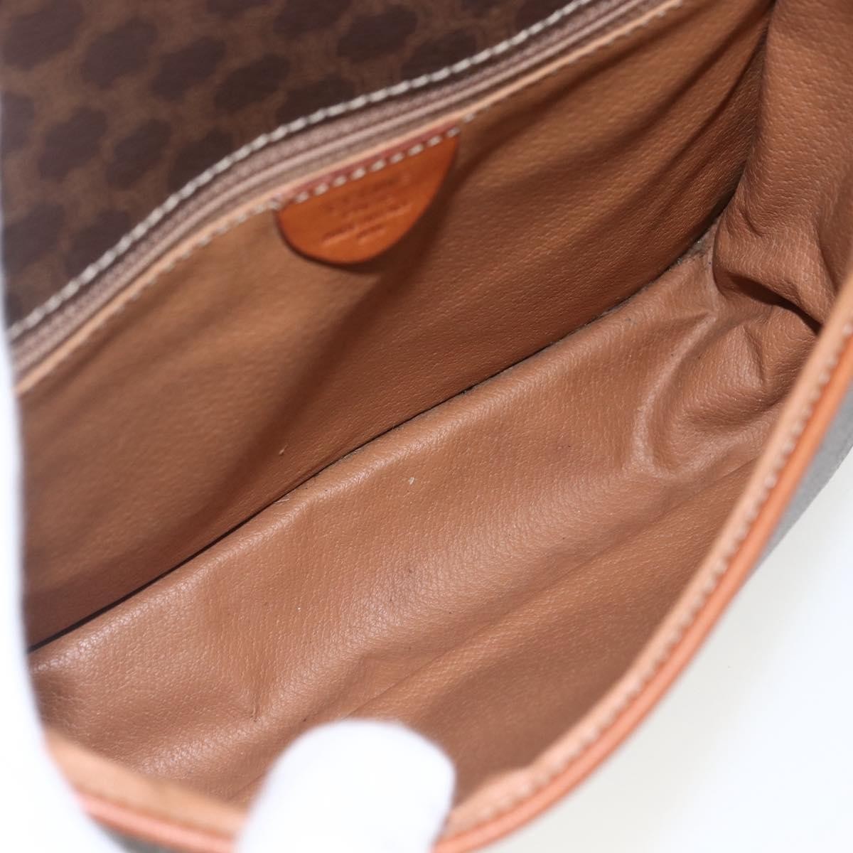 Celine Macadam Shoulder Pvc Leather Brown Pvc Shoulder Bag Bag (Pre-Owned)