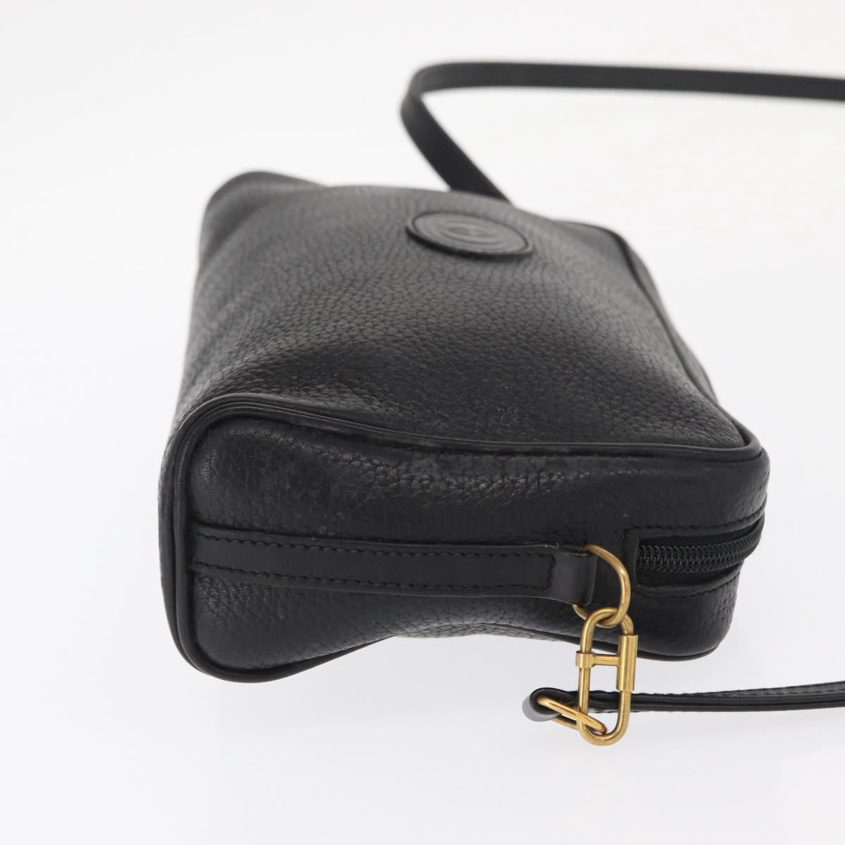 Gucci Vintage Leather Black Leather Shoulder Bag Bag (Pre-Owned)