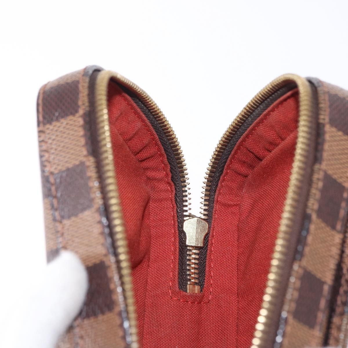 Louis Vuitton Geronimos Damier Brown Canvas Clutche & Pouche Bag (Pre-Owned)