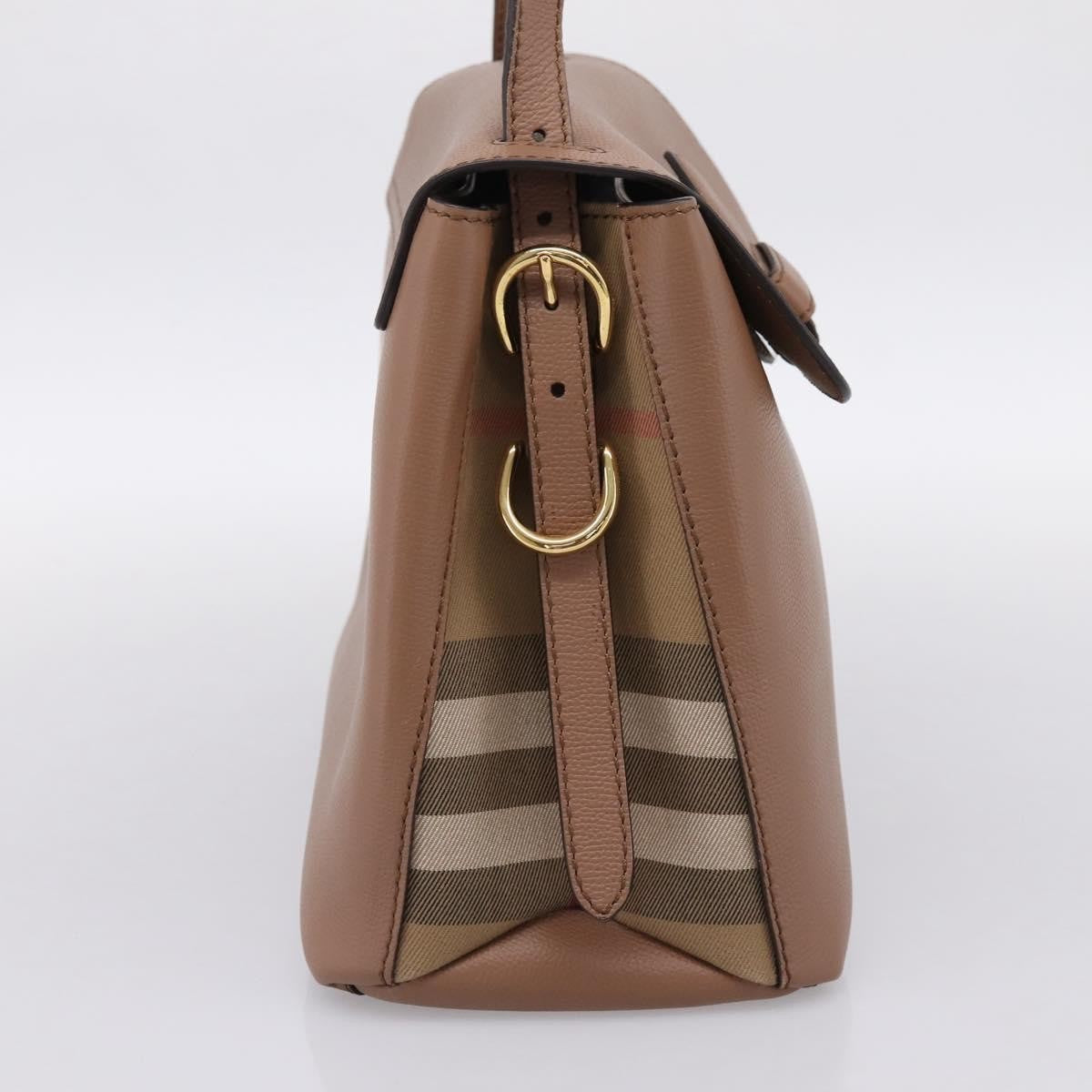 Burberry Camberley Top Handle Leather Brown Leather Shoulder Bag Bag (Pre-Owned)