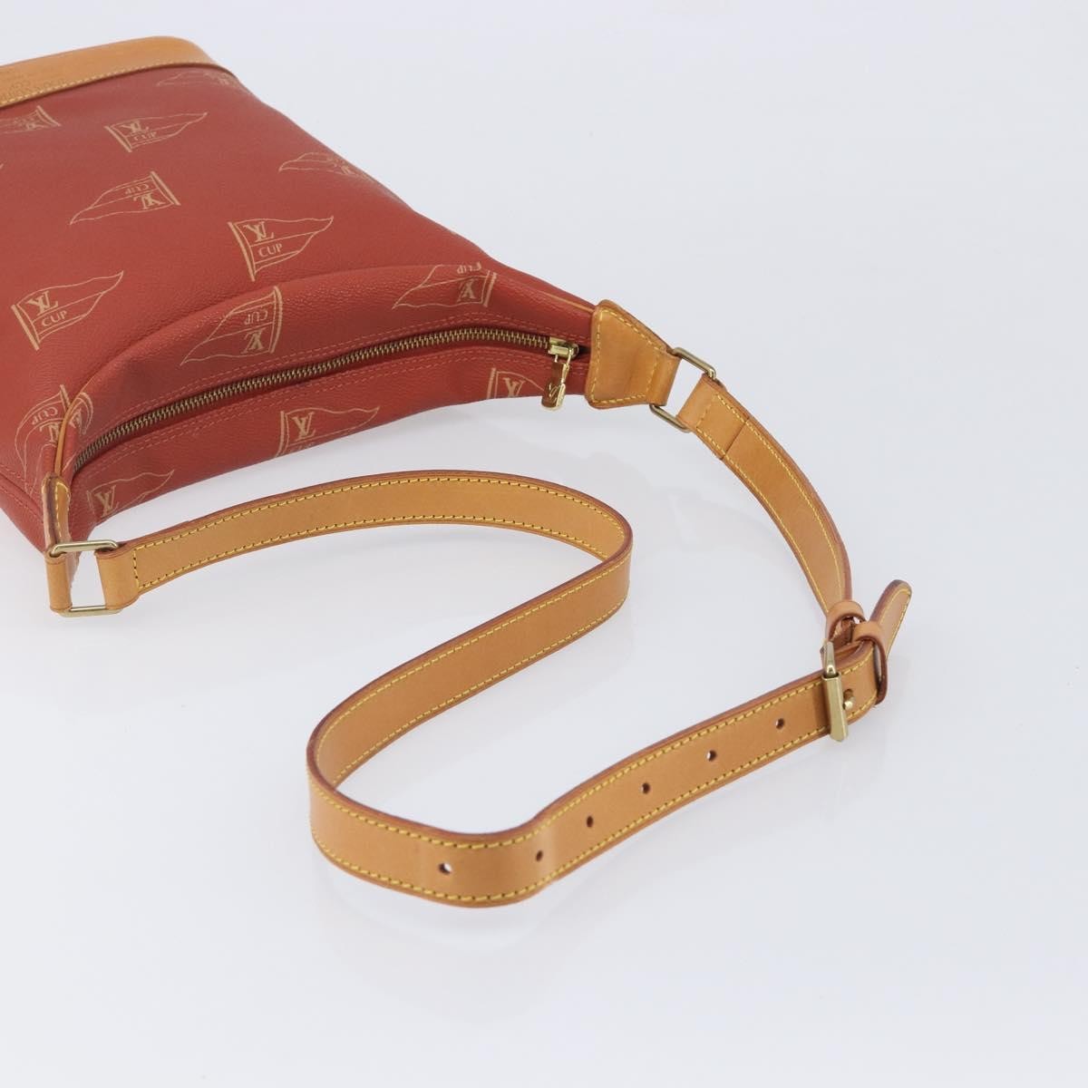 Louis Vuitton Cup Le Touquet Cup Canvas Red Canvas Shoulder Bag Bag (Pre-Owned)
