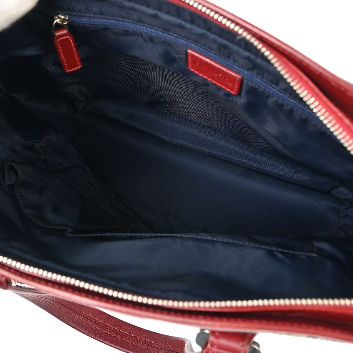 Christian Dior Vintage Trotter Zip Diorissimo Canvas Navy Canvas Tote Bag Bag (Pre-Owned)