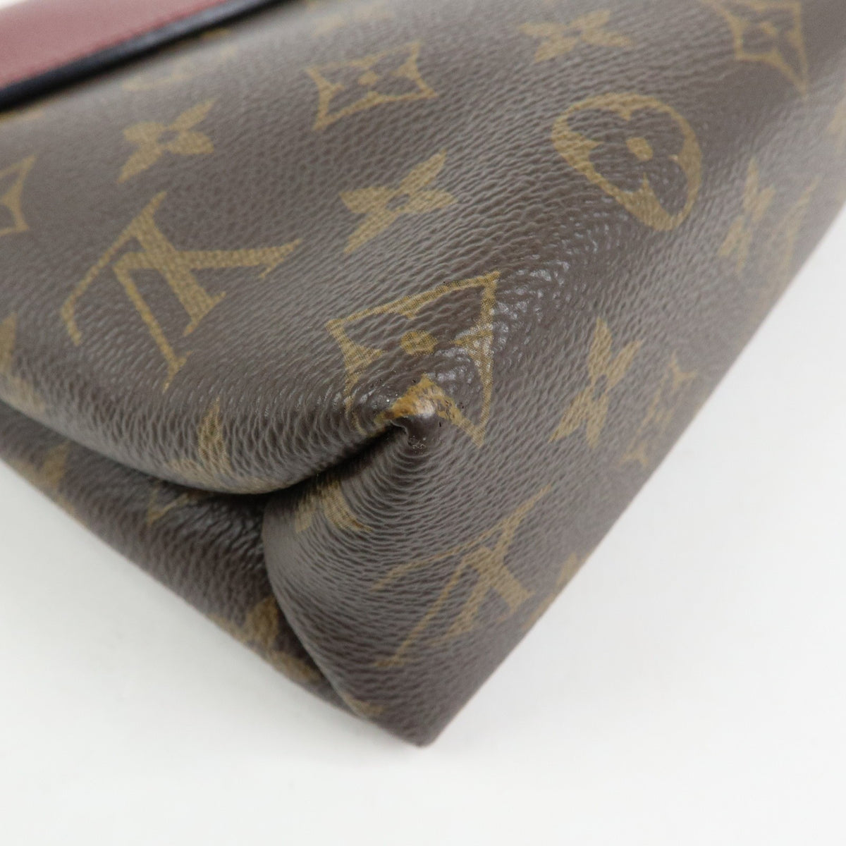 Louis Vuitton Saint Placide Monogram Canvas And Leather Brown Canvas Handbag (Pre-Owned)