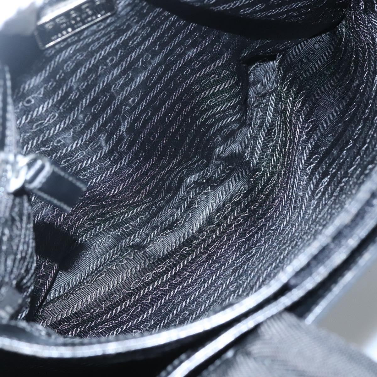 Prada City Sport Bucket Soft Calf Black Canvas Handbag (Pre-Owned)