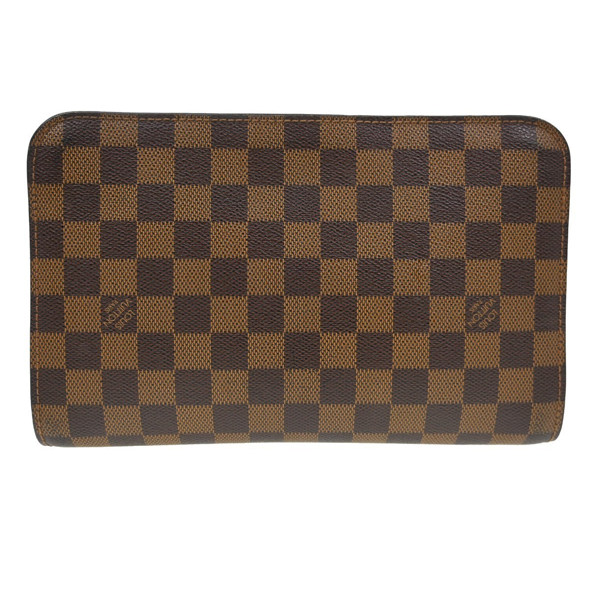 Louis Vuitton Pochette Saint Louis Damier Ebene Brown Canvas Clutche & Pouche Bag (Pre-Owned)