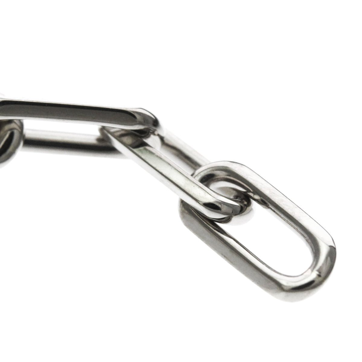 Cartier Santos De Cartier 18K White Gold Silver White_Gold Bracelet Jewelry (Pre-Owned)