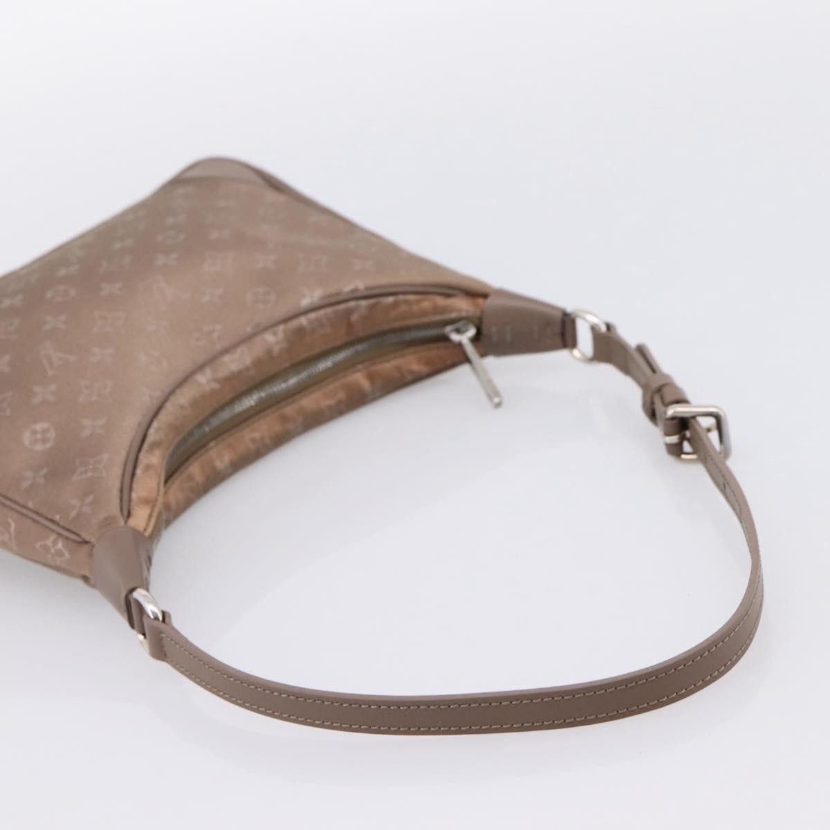 Louis Vuitton Boulogne Monogram Satin Beige Canvas Handbag (Pre-Owned)