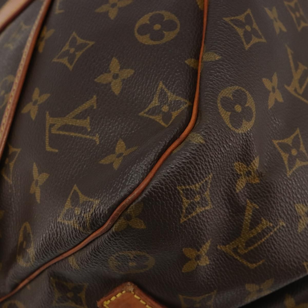 Louis Vuitton Saumur Monogram Canvas Brown Canvas Shoulder Bag Bag (Pre-Owned)