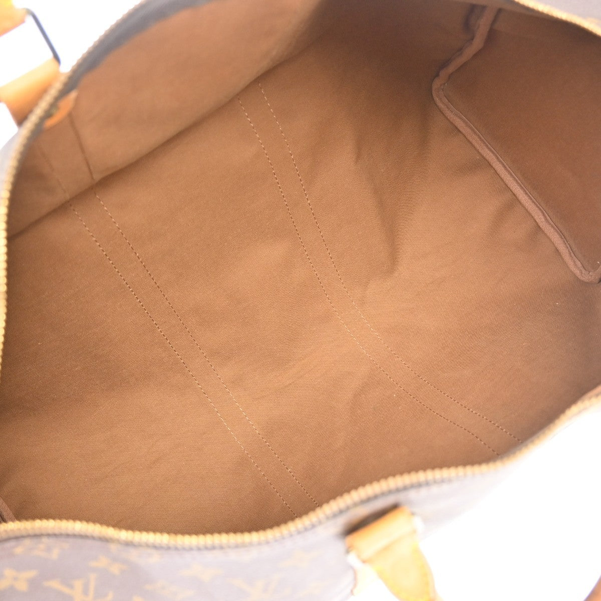 Louis Vuitton Keepall Monogram Canvas Brown Canvas Travel Bag Bag (Pre-Owned)