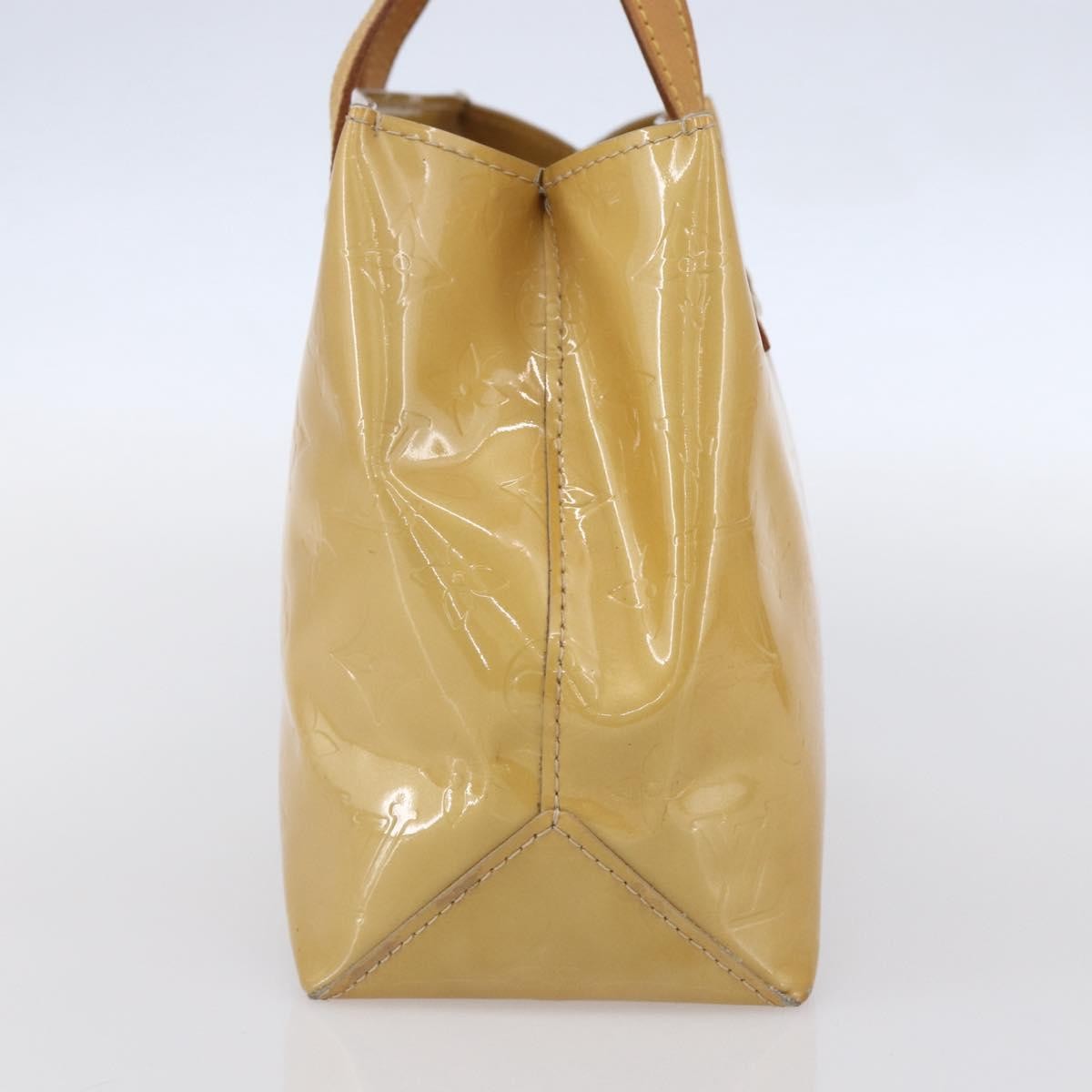 Louis Vuitton Reade Monogram Vernis Beige Patent_Leather Handbag (Pre-Owned)