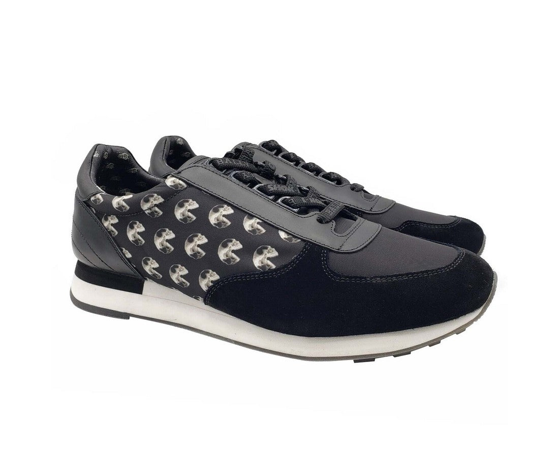 Bally Men's Black Gavino Consumers Nylon / Leather / Suede Lace Up Sneaker