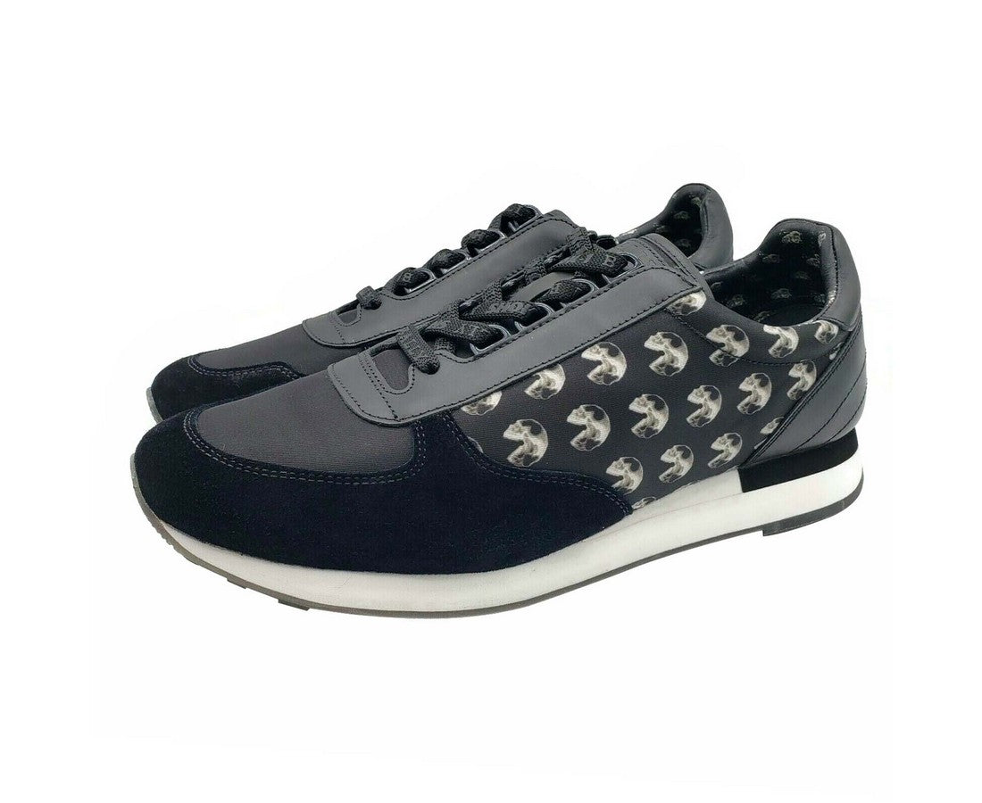 Bally Men's Black Gavino Consumers Nylon / Leather / Suede Lace Up Sneaker