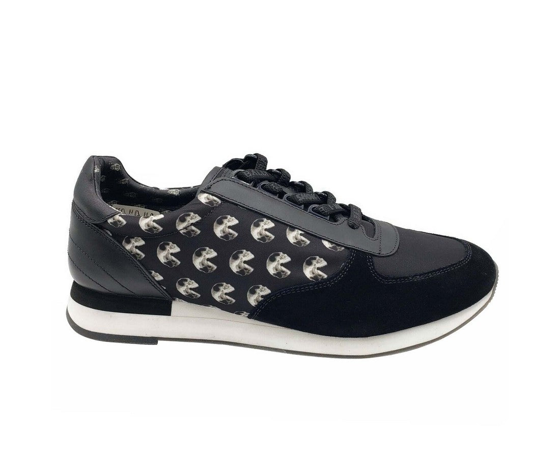 Bally Men's Black Gavino Consumers Nylon / Leather / Suede Lace Up Sneaker