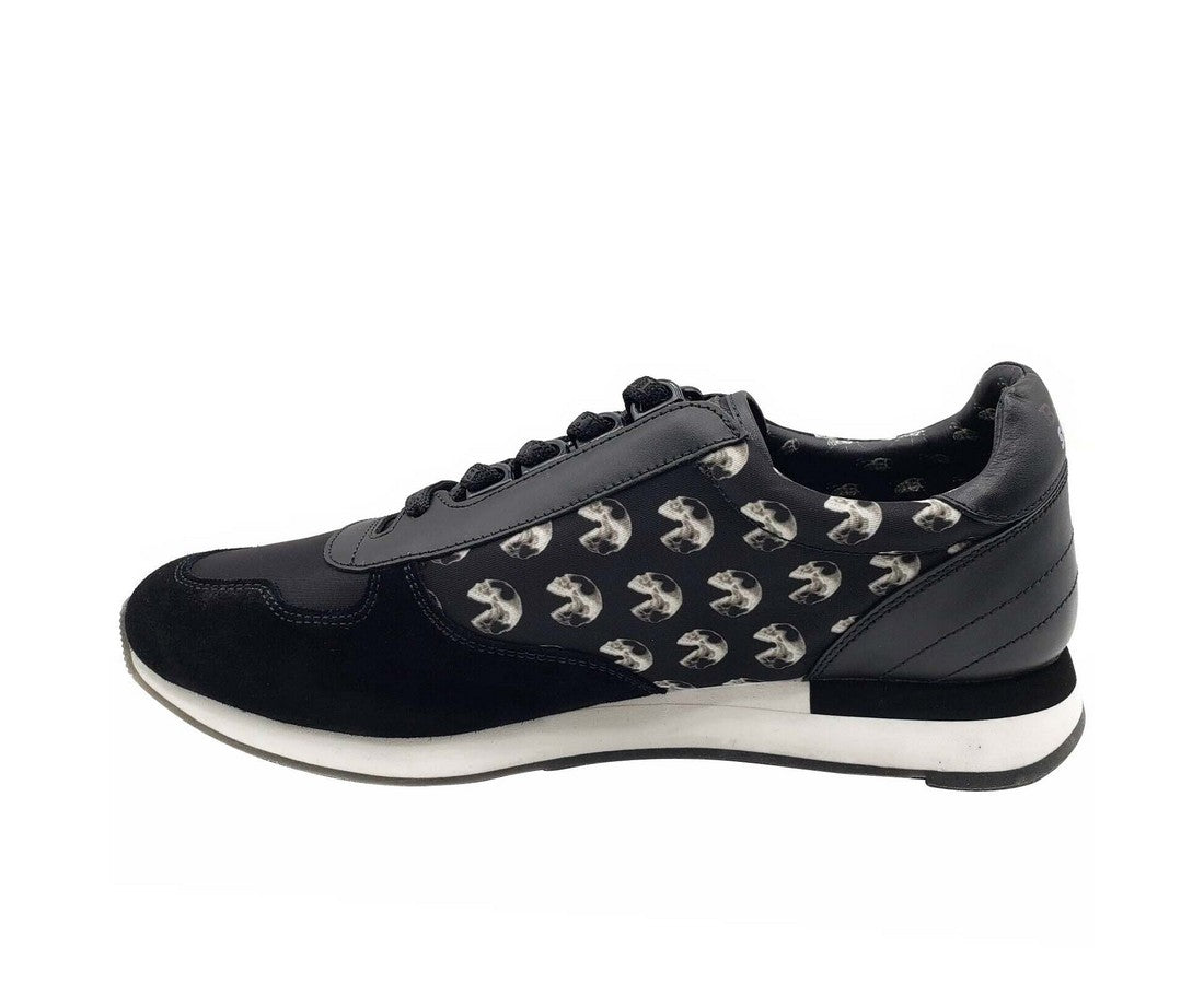 Bally Men's Black Gavino Consumers Nylon / Leather / Suede Lace Up Sneaker
