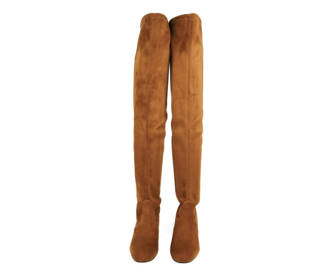Stuart Weitzman Women's Genna Coffee Brown Suede Over the Knee Boot