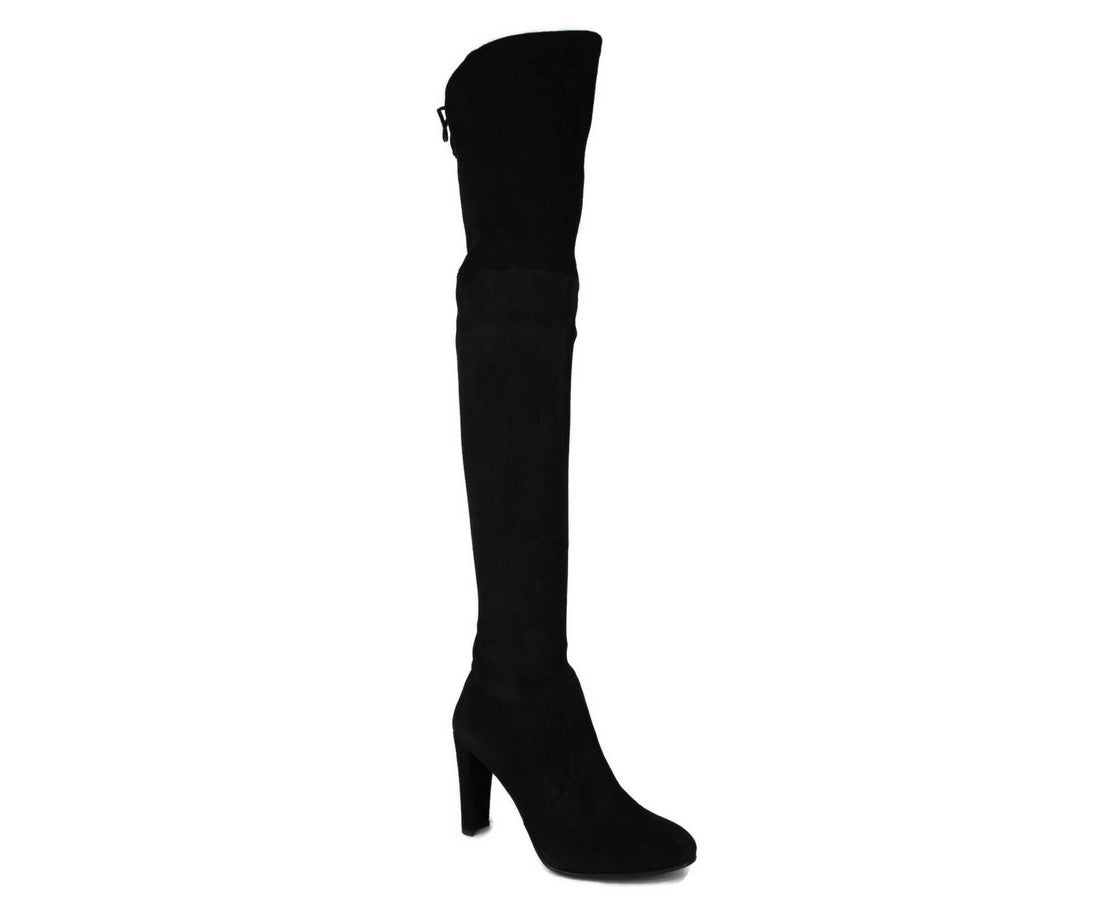 Stuart Weitzman Women's Highland Black Suede Over-the-knee Boot