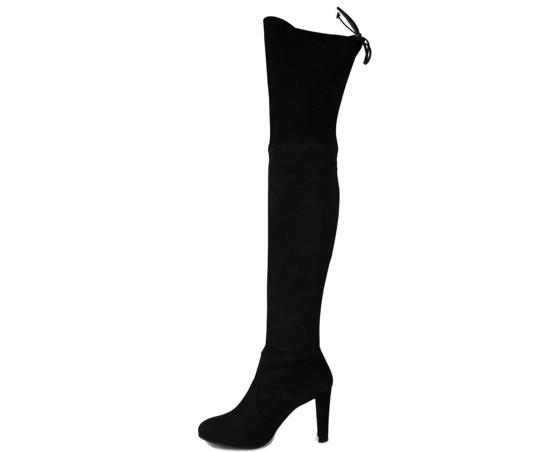 Stuart Weitzman Women's Highland Black Suede Over-the-knee Boot