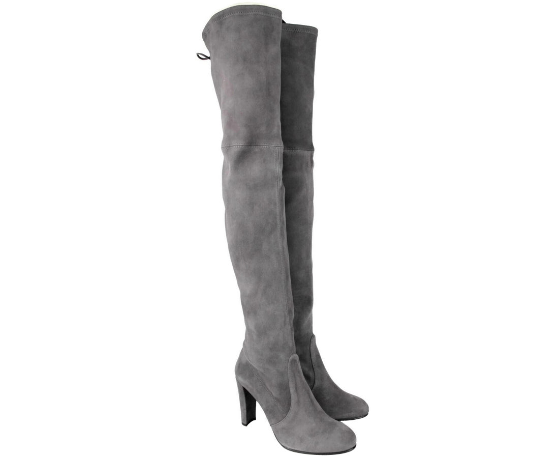 Stuart Weitzman Women's Highland Slate Suede Over-the-knee Boot