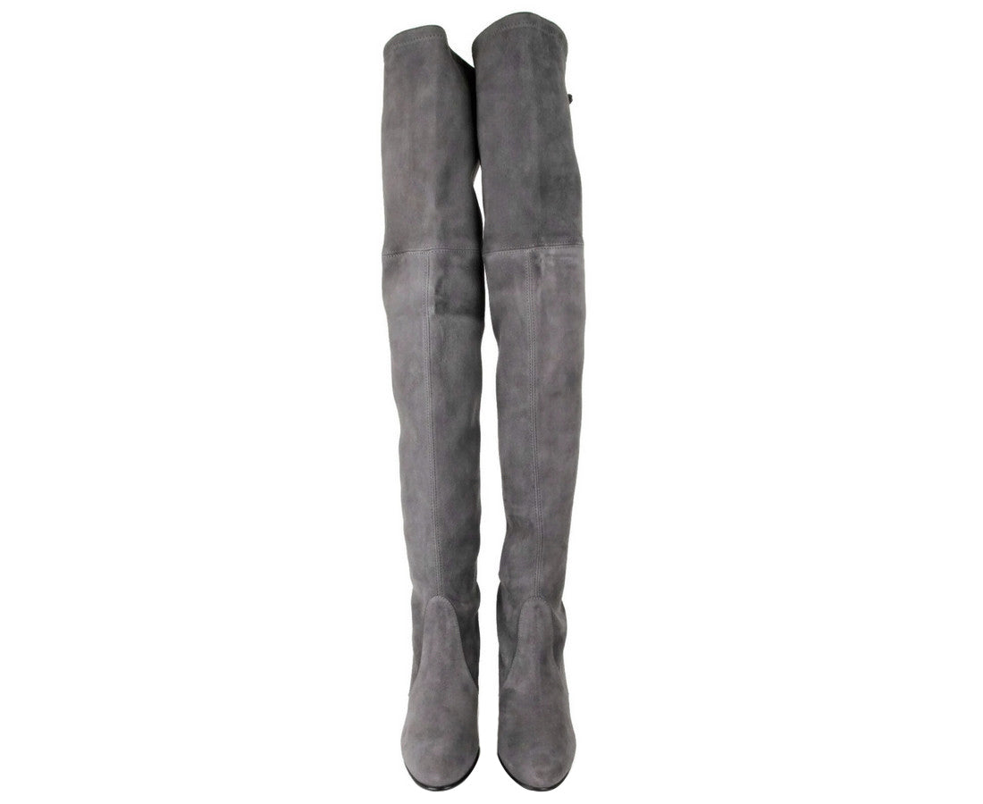 Stuart Weitzman Women's Highland Slate Suede Over-the-knee Boot (Pre-Owned)