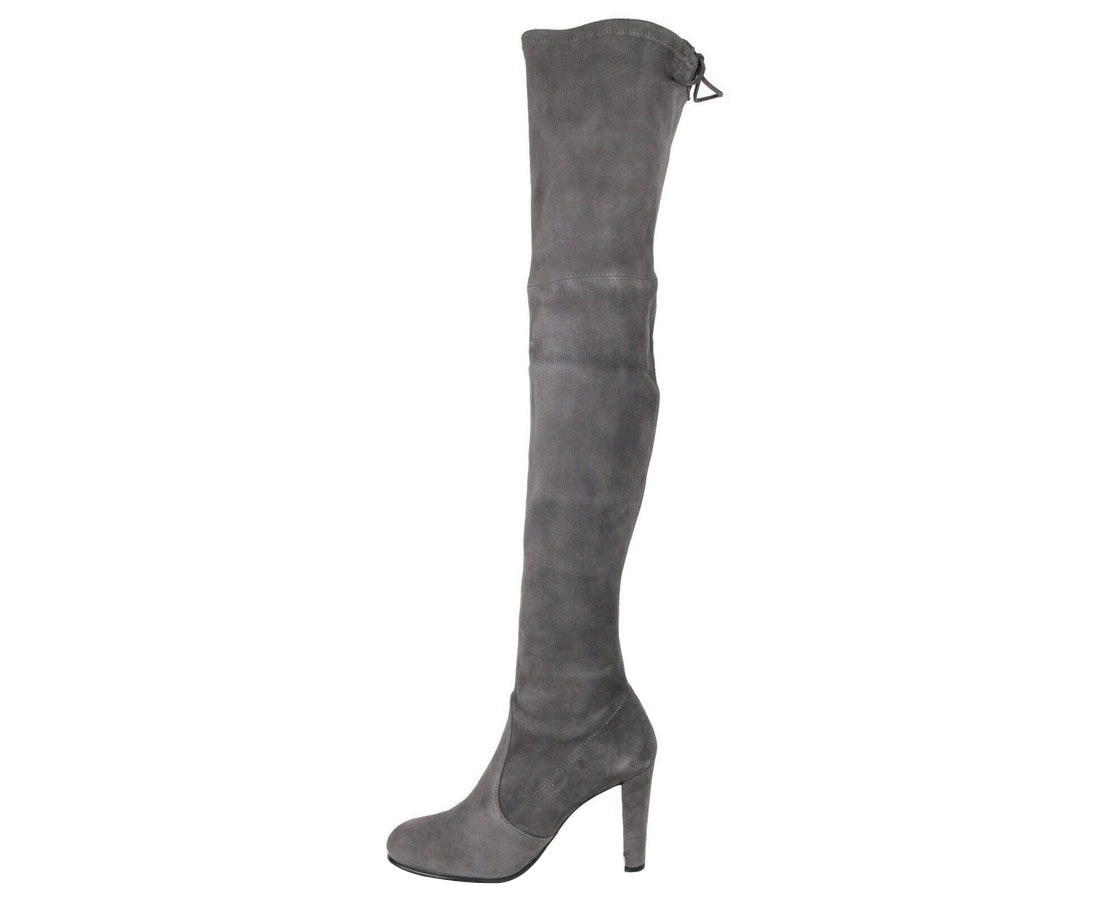Stuart Weitzman Women's Highland Slate Suede Over-the-knee Boot (Pre-Owned)