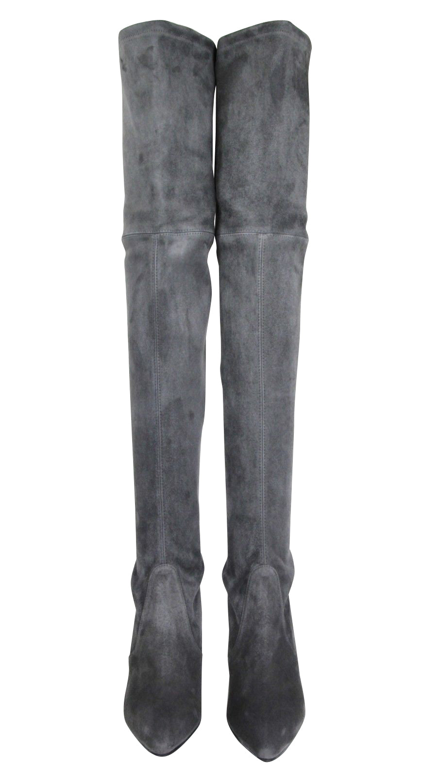 Stuart Weitzman Women's Suede Highstreet Chunky-Heel Over-The-Knee Boot Slate