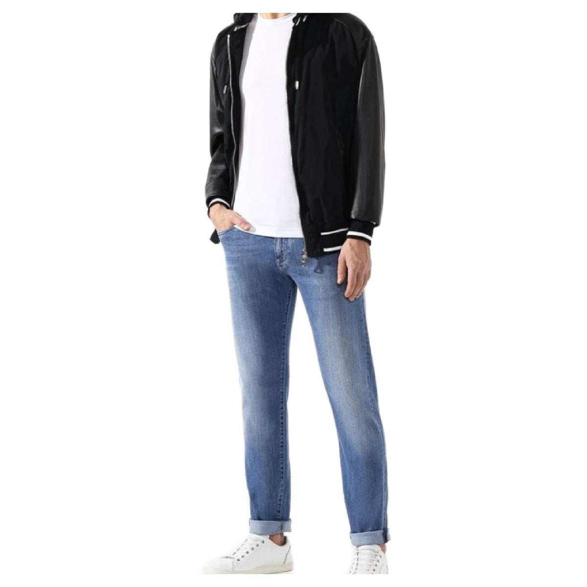Dolce & Gabbana Men's Black Hooded Bomber Jacket (Pre-Owned)