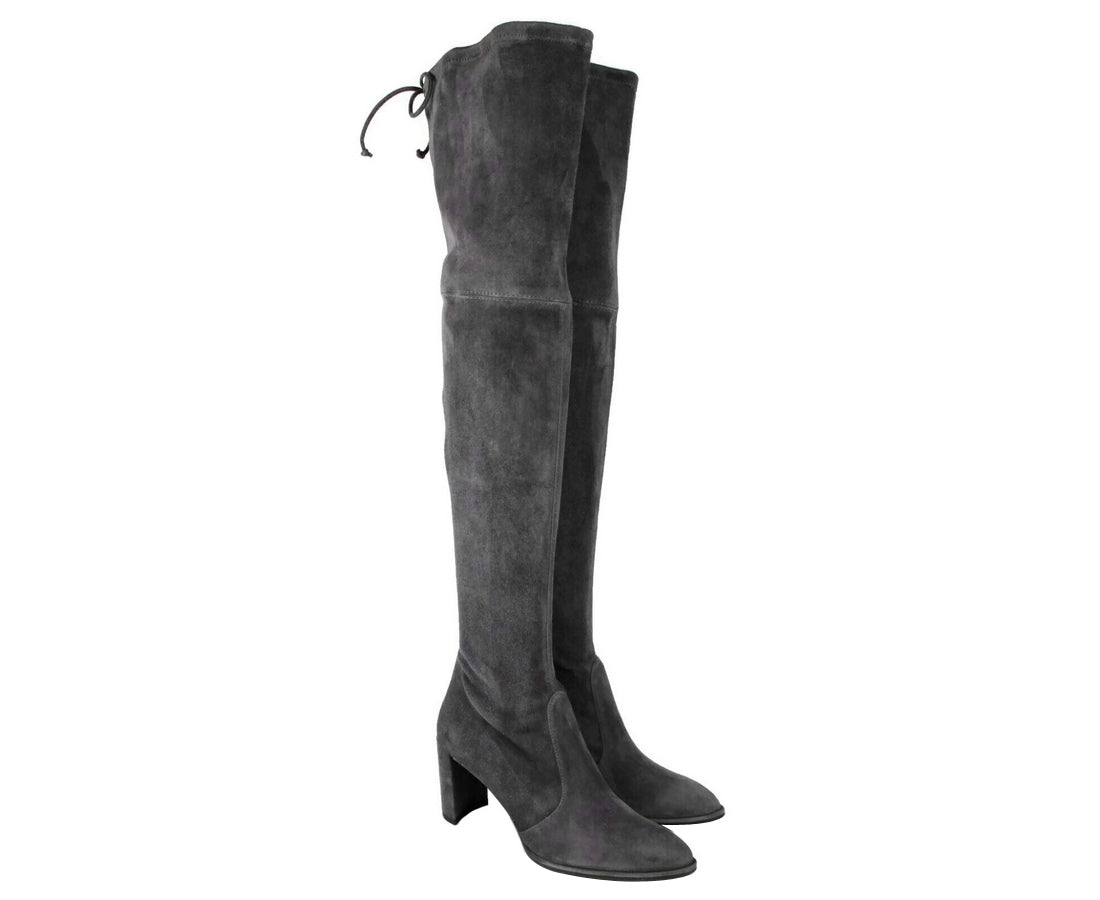 Stuart Weitzman Women's Landmark Slate Suede Over-the-knee Boot