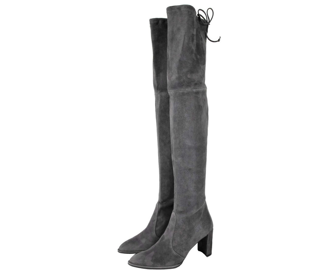 Stuart Weitzman Women's Landmark Slate Suede Over-the-knee Boot