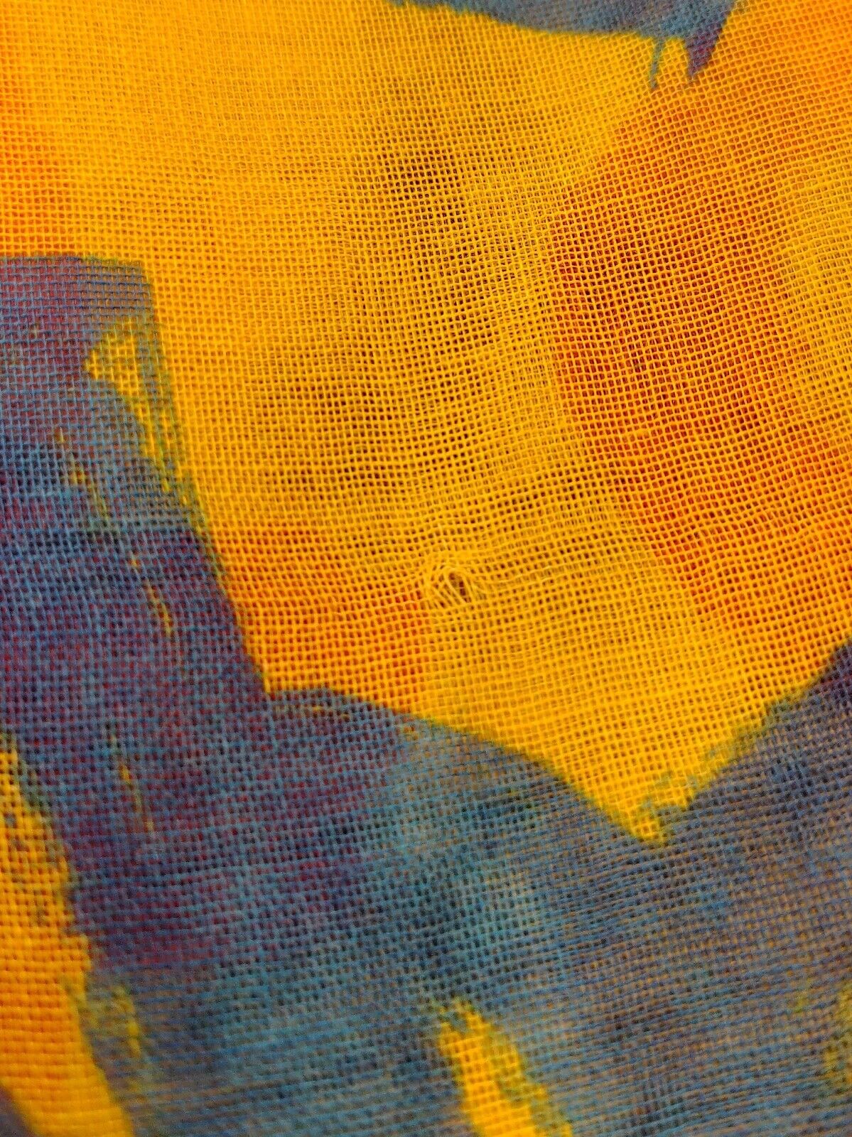 MCM Lemon Chrome Silk/Modal Jacquard Brushed Logo Edge Scarf