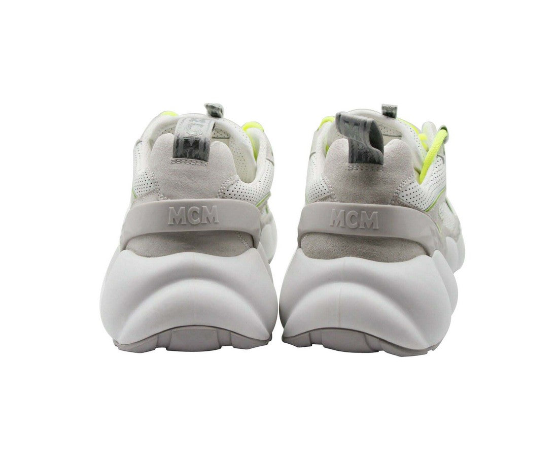 MCM Women's Grey Luft Collection Leather Low Top Sneaker (36 EU / 6 US)