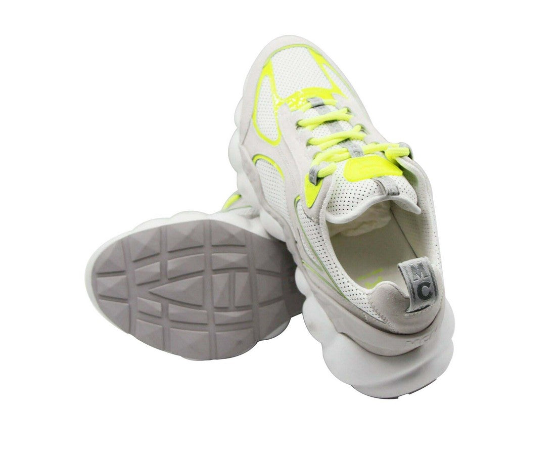 MCM Women's Grey Luft Collection Leather Low Top Sneaker (36 EU / 6 US)