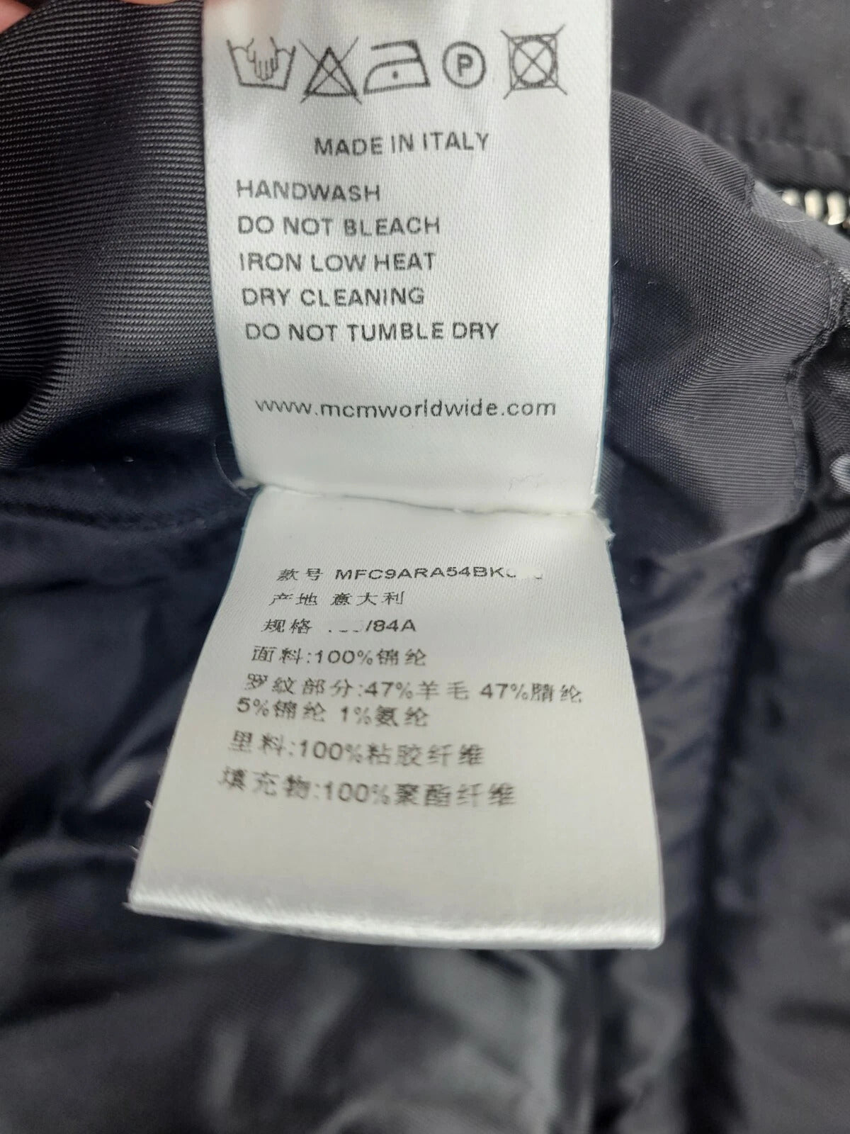MCM Women's Black Resnick Oversize Bomber Parka Jacket