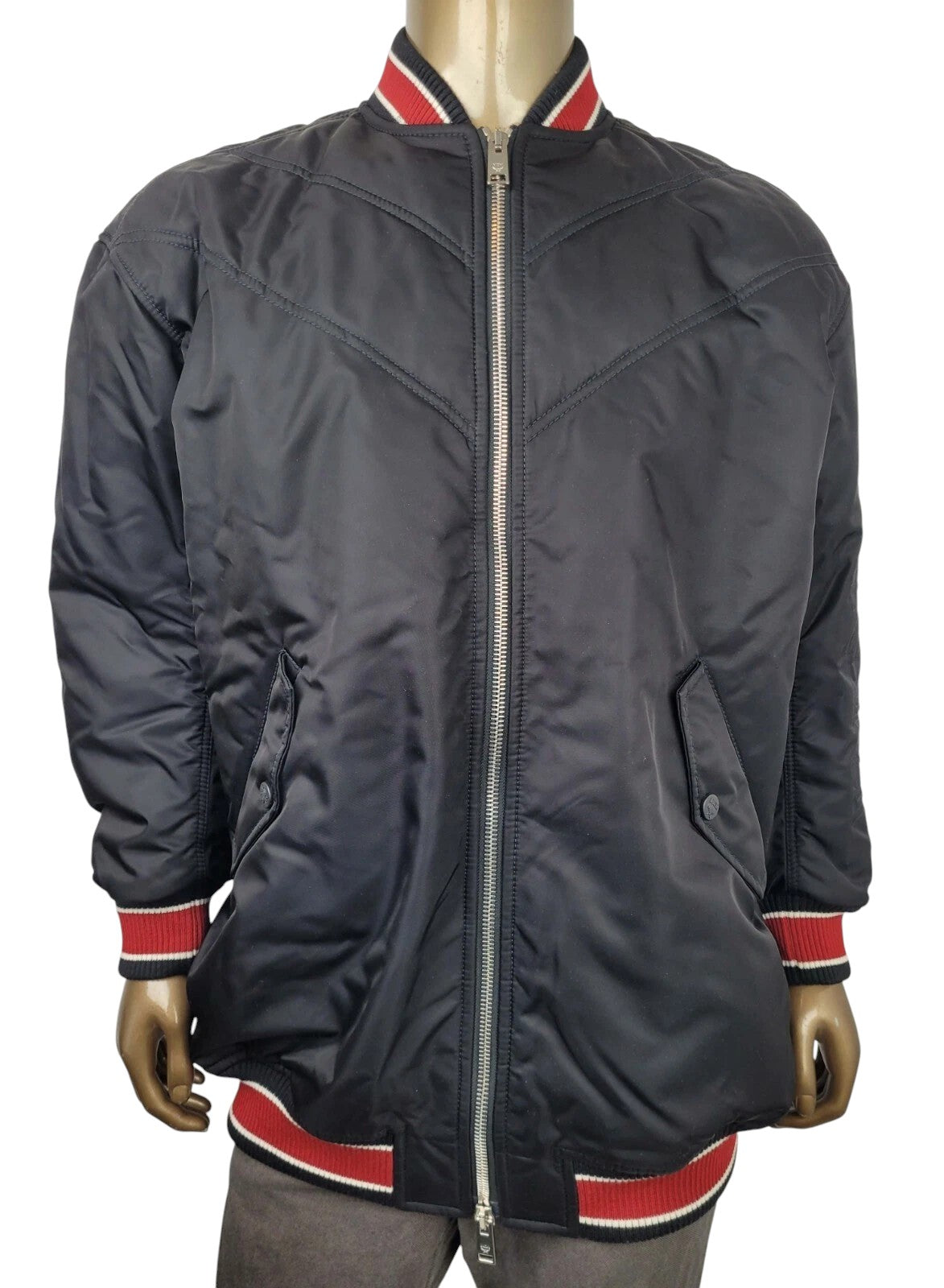 MCM Women's Black Resnick Oversize Bomber Parka Jacket