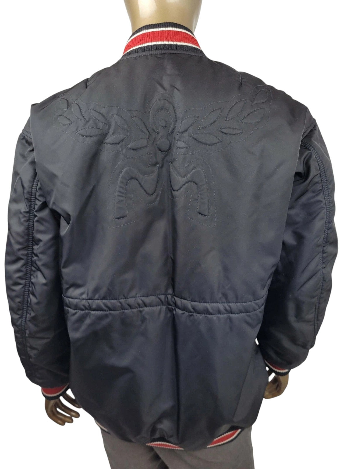 MCM Women's Black Resnick Oversize Bomber Parka Jacket