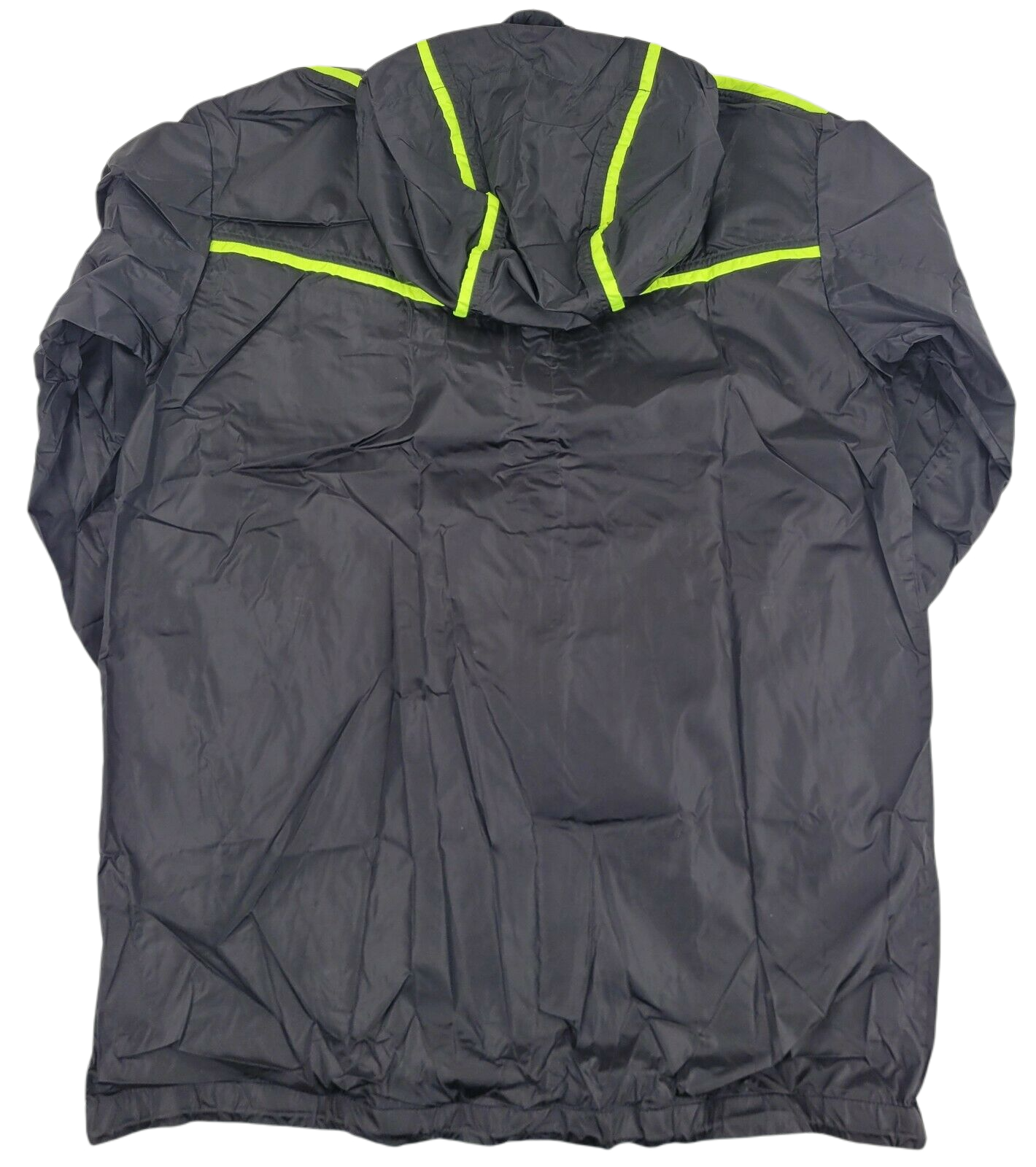 MCM Men's Flo Black Nylon Rubber Logo Parka Windbreak Jacket