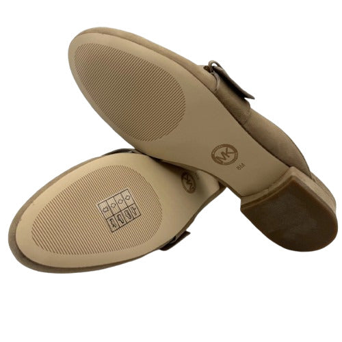 Michael Kors Women's Dark Khaki Suede Cooper Slide Sandal