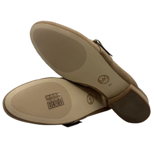 Michael Kors Women's Dark Khaki Suede Cooper Slide Sandal
