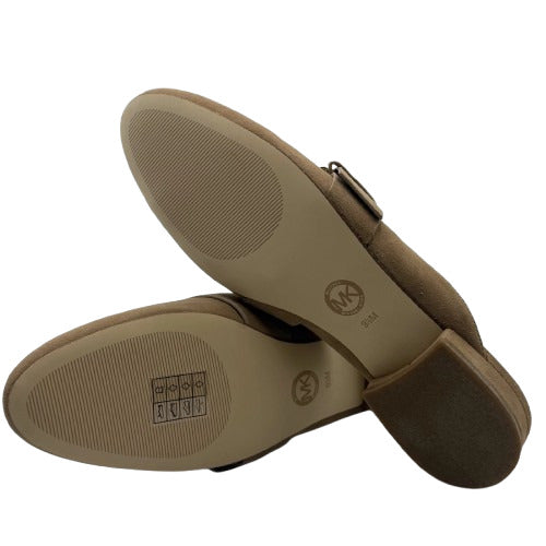 Michael Kors Women's Dark Khaki Suede Cooper Slide Sandal