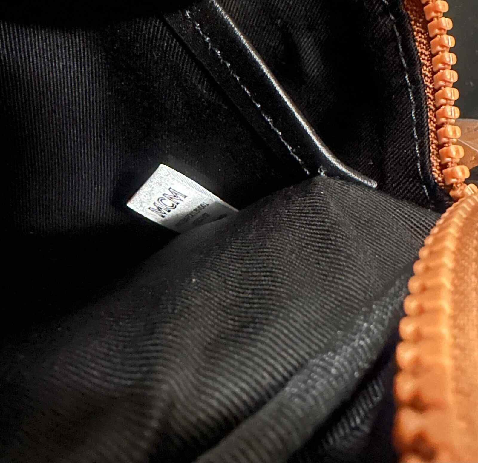 MCM Black Visetos Canvas Large Sling Belt Bag