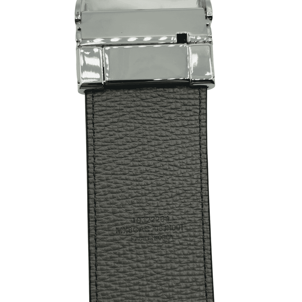 MCM Women's Sea Turtle Green Visetos Canvas M Buckle Reversible Belt