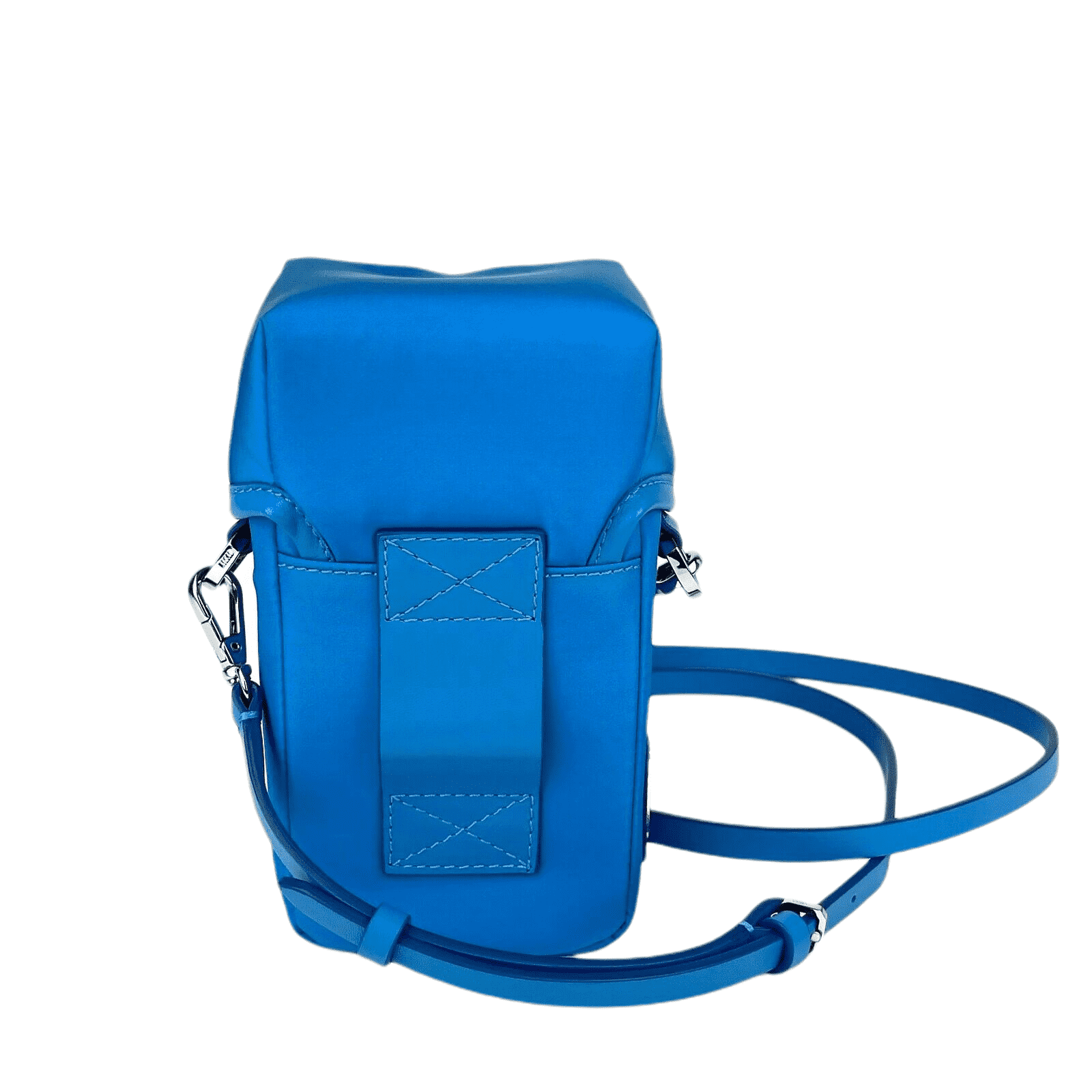 MCM Women's Blue Nylon Mini Flap Pouch Shoulder Waist Bag