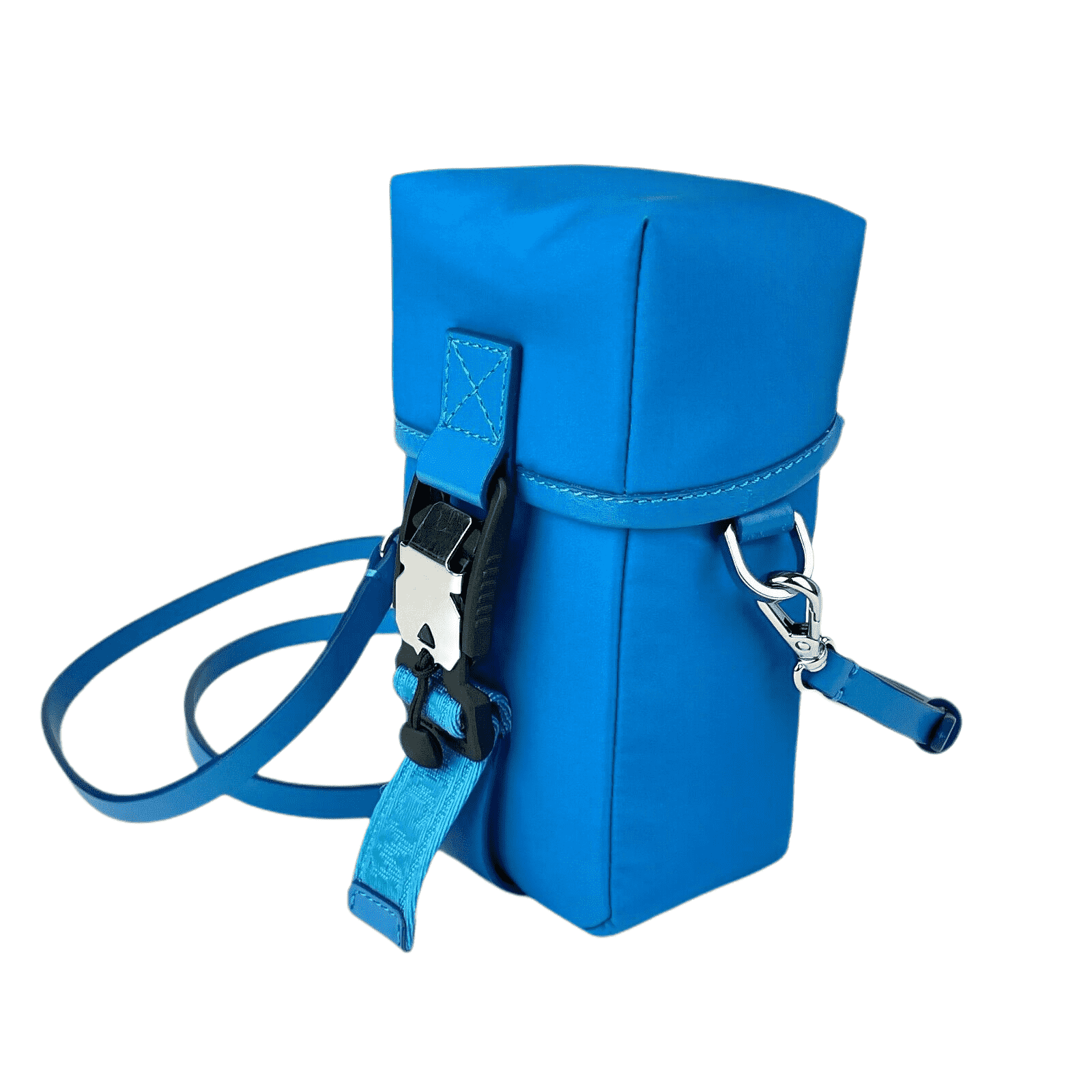 MCM Women's Blue Nylon Mini Flap Pouch Shoulder Waist Bag